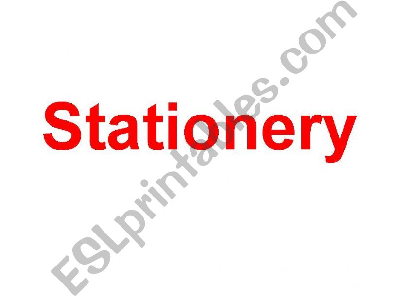 Stationery powerpoint