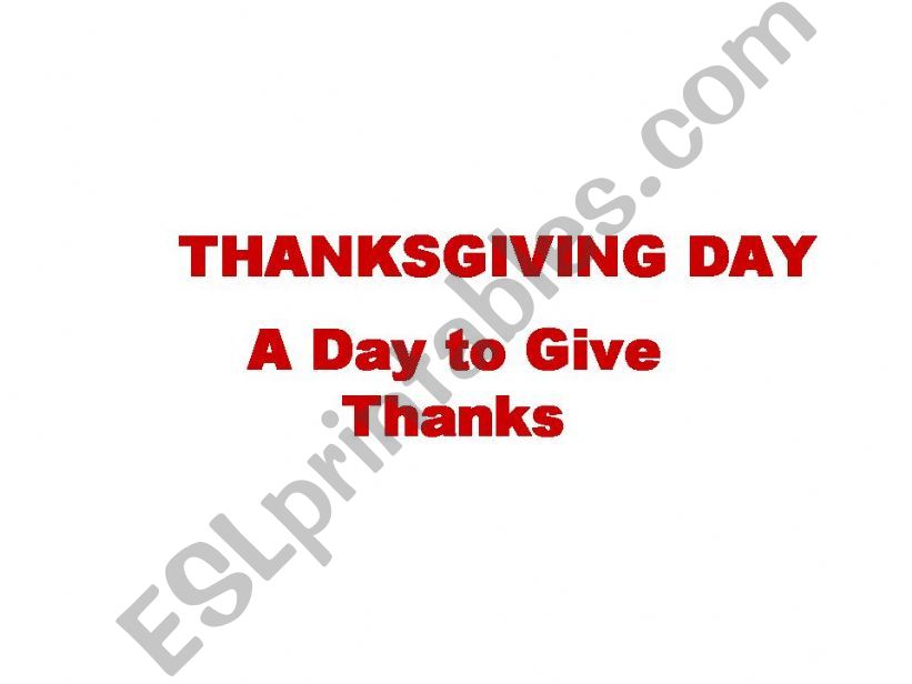 Thanksgiving Day Presentation powerpoint