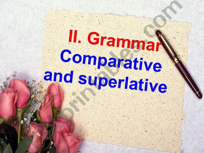 Comparative and Superlative powerpoint