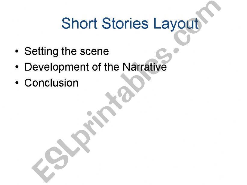 Short story writing powerpoint