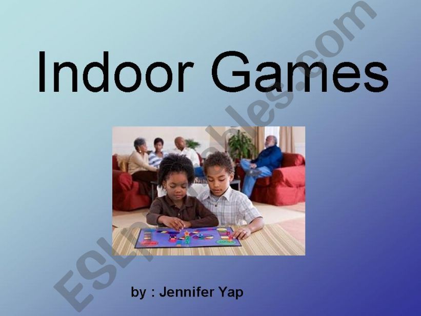 Indoor Games powerpoint