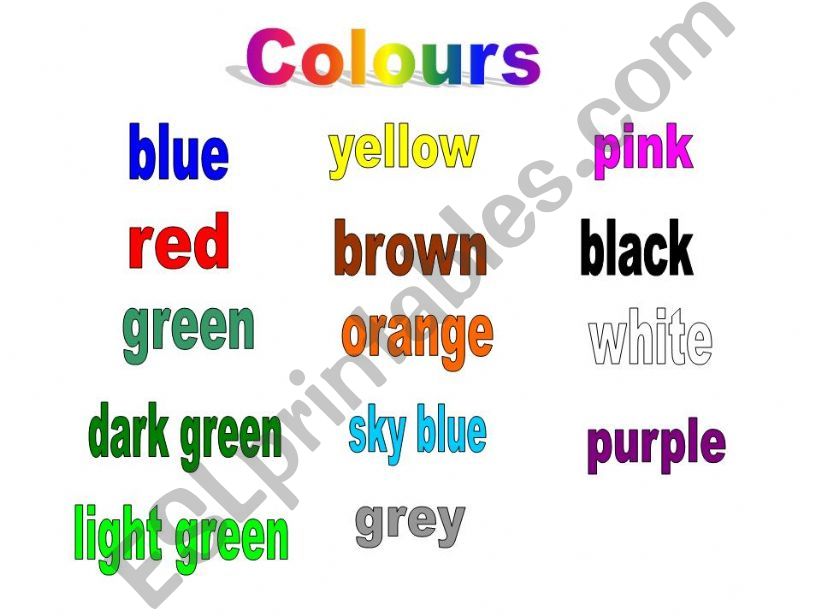 Colours powerpoint