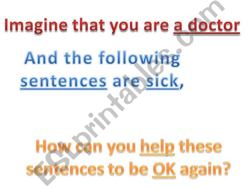 sentence clinic powerpoint
