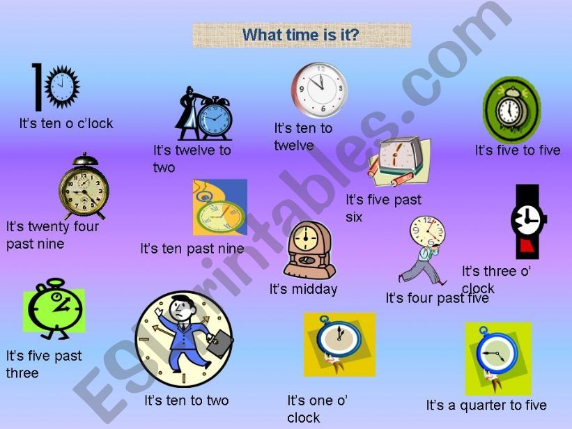whats the time? powerpoint