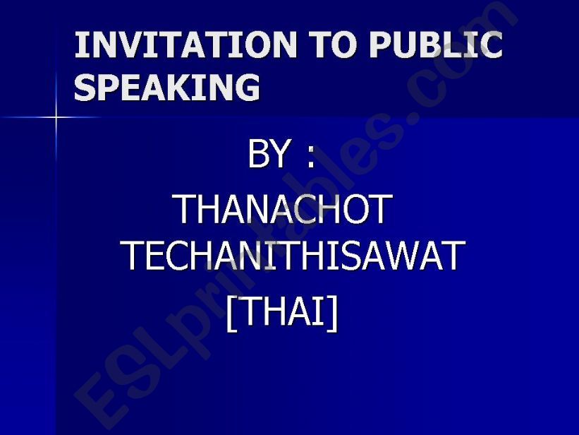 Invitation to Public Speaking 2