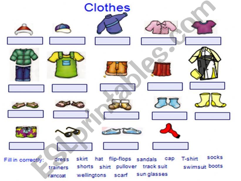 clothes vocabulary powerpoint