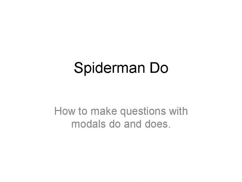 spiderman Do powerpoint