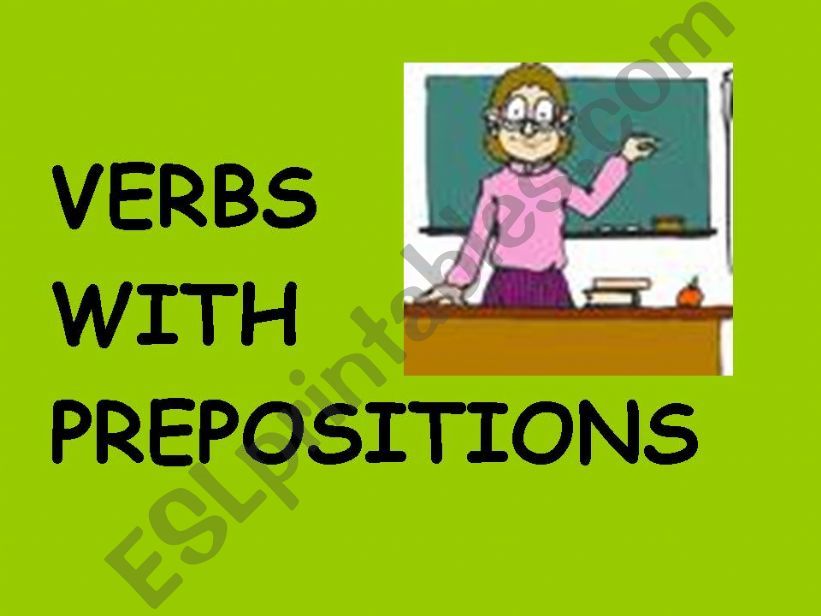 verbs with prepositions powerpoint