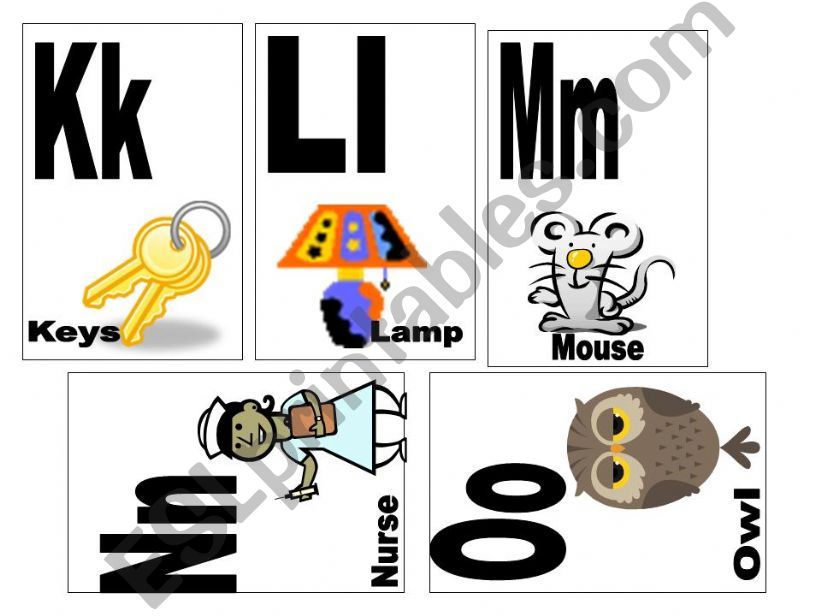 ABCS (SECOND PART) K TO T powerpoint