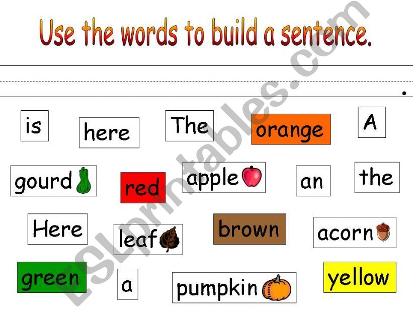 Making sentences powerpoint
