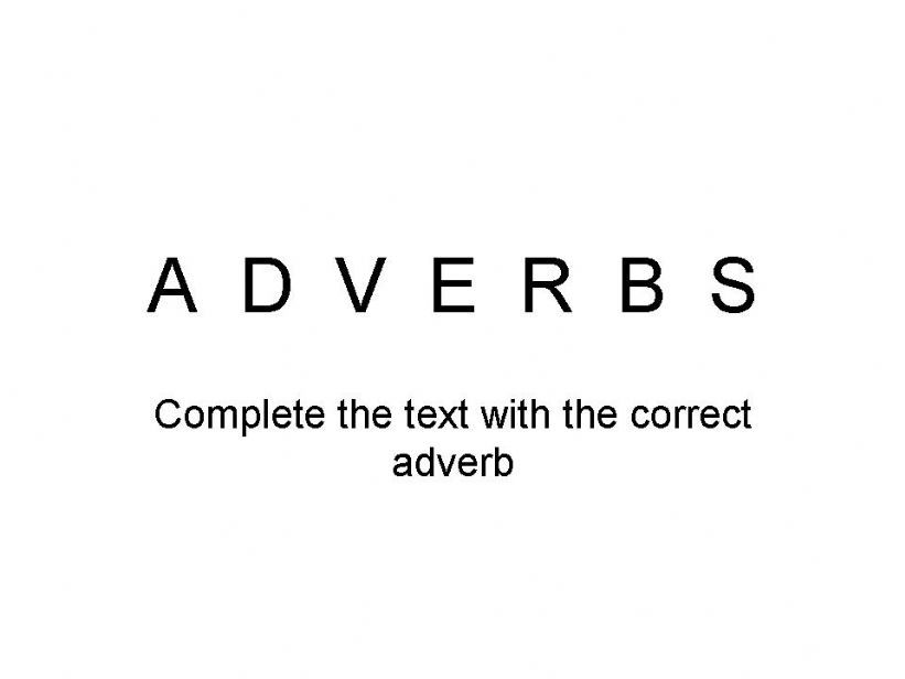 ADVERBS powerpoint