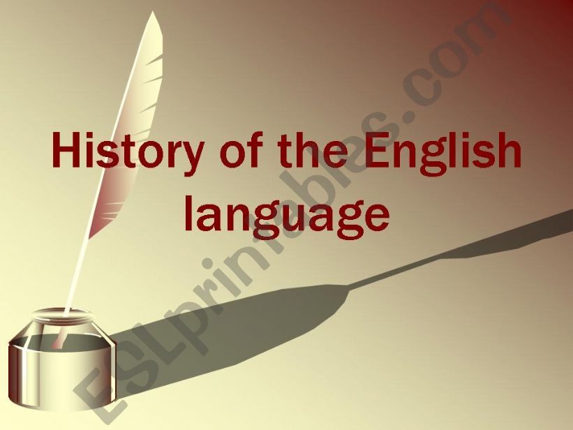 Brief History of the English Language