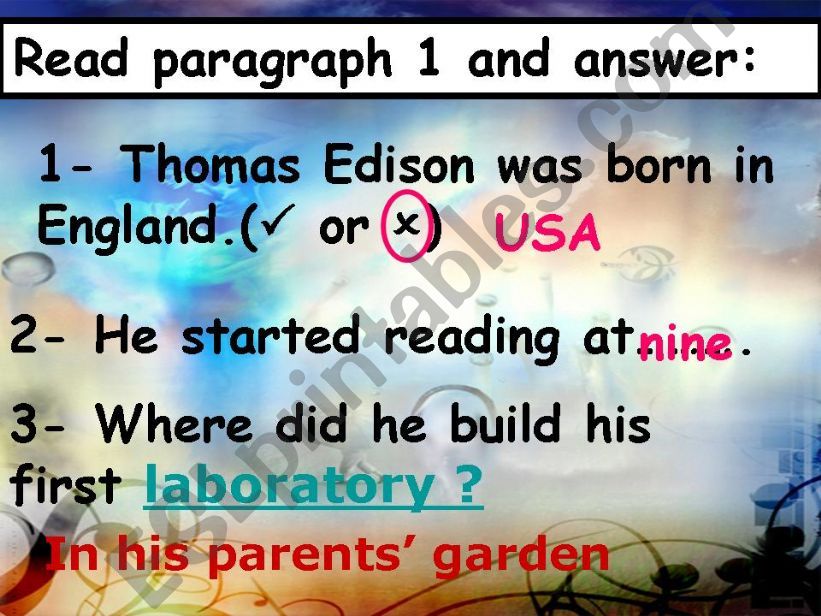 Thomas Edison powerpoint