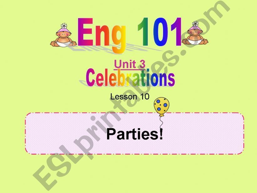 parties powerpoint