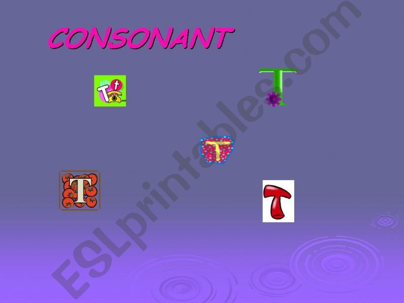 Consonant T powerpoint