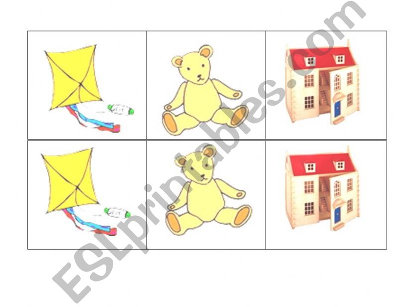 TOYS MEMORY GAME powerpoint