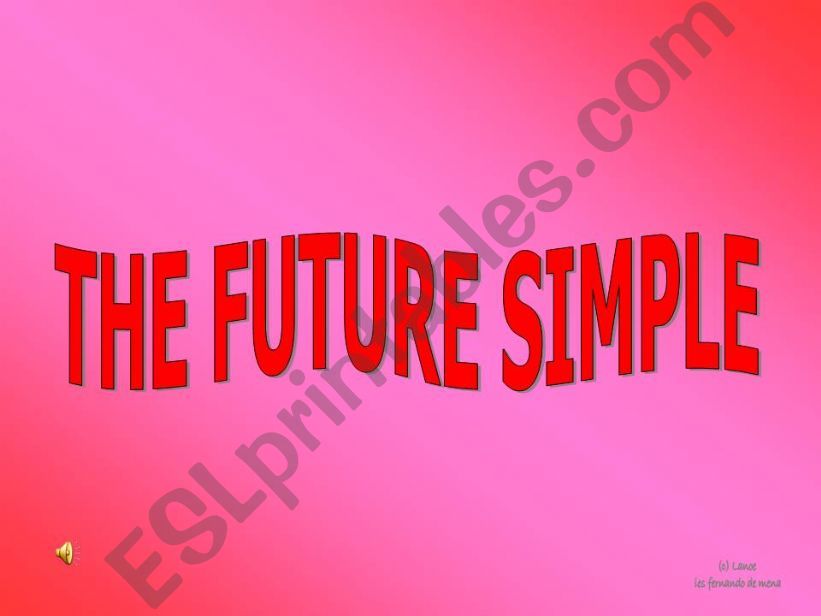 VERB TENSES PPT (1): Future tense