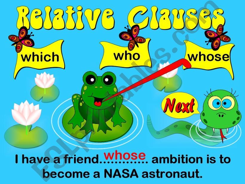 Relative Clauses - Game powerpoint