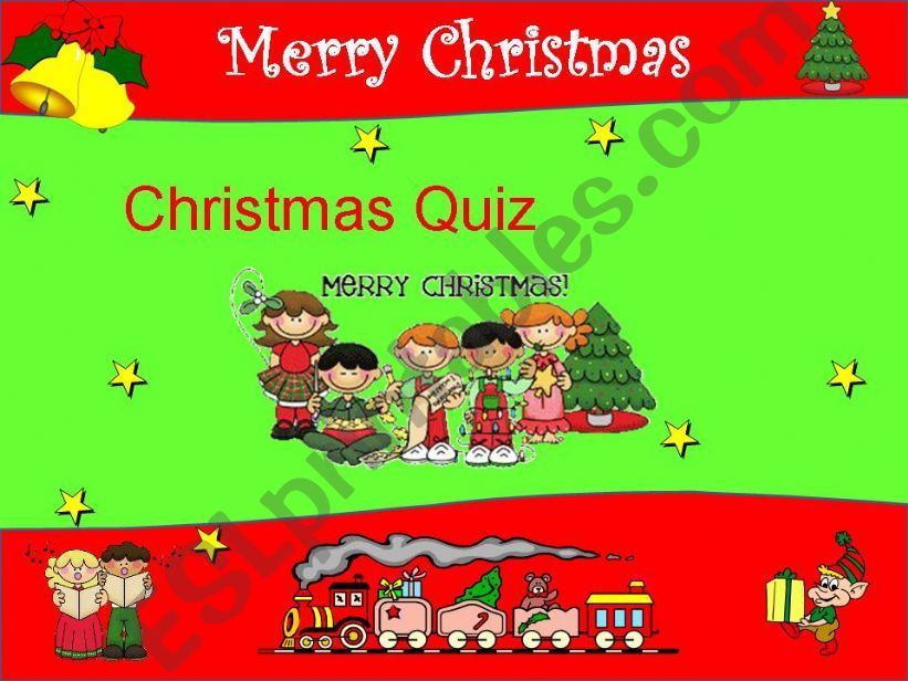 Christmas Quiz game. Part1 powerpoint