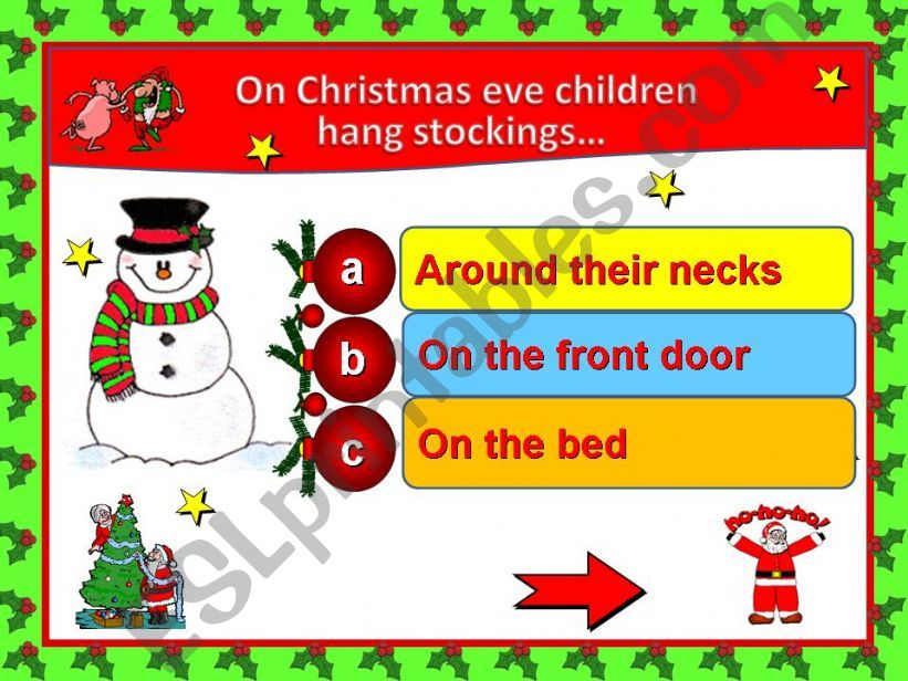 Christmas Quiz game. Part 2 powerpoint