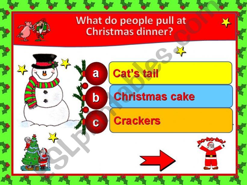 Christmas Quiz game. Part 3 powerpoint