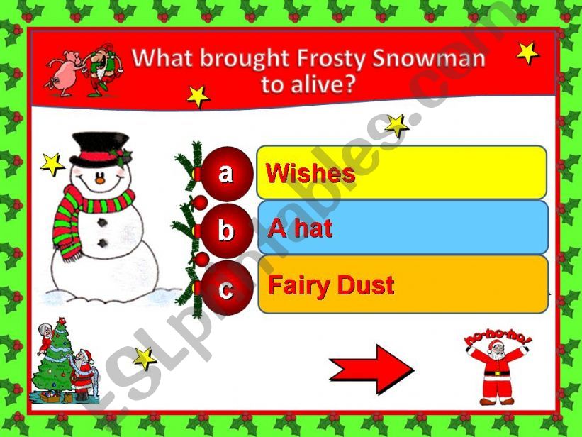 Christmas Quiz game. Part 6 powerpoint