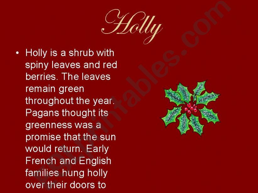 Christmas Symbols (4/4) powerpoint