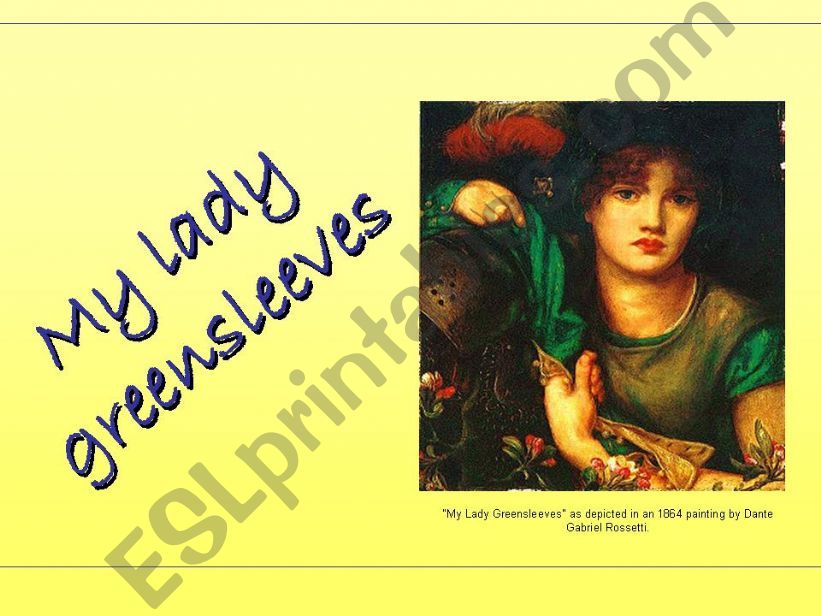 greensleeves powerpoint