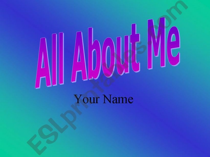 about me powerpoint