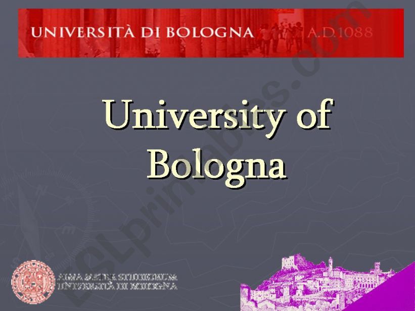University of Bologna powerpoint