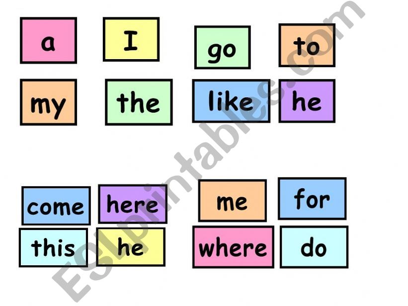 k|G sight words powerpoint