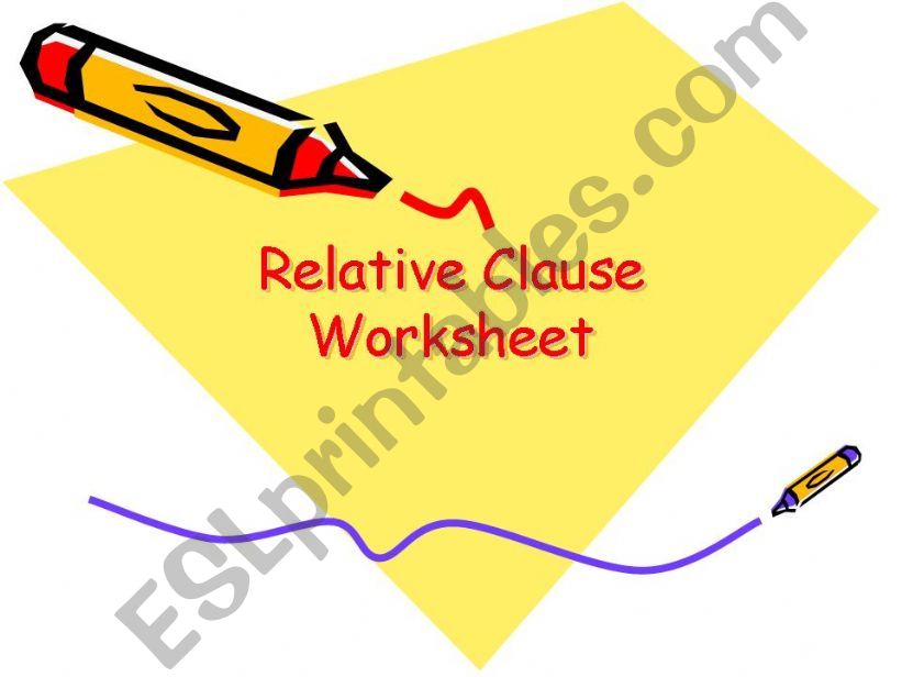 Relative Clause powerpoint