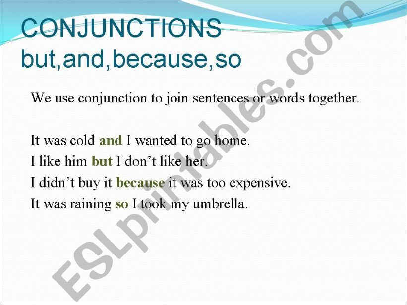 conjunctions powerpoint