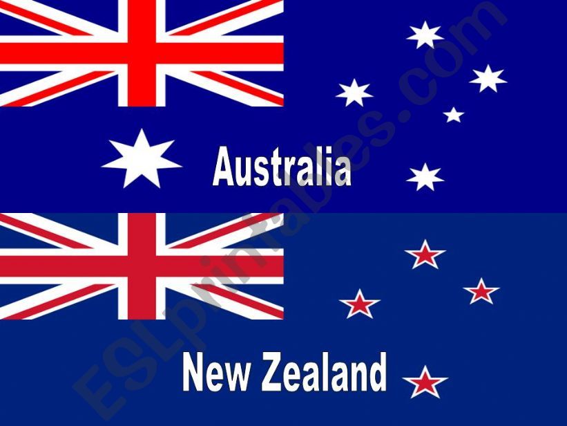 English in Australia and New Zealand