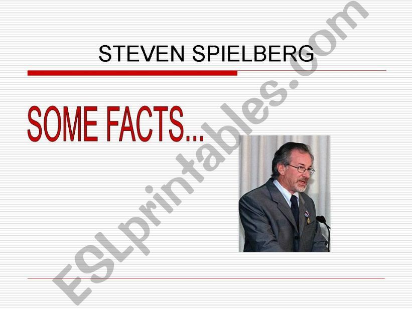 Steven Spielberg - some facts powerpoint