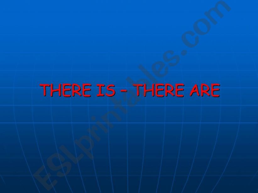 there is /there are powerpoint