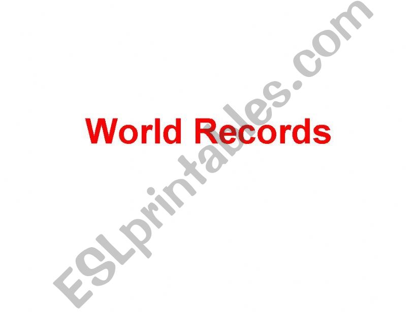 world records powerpoint