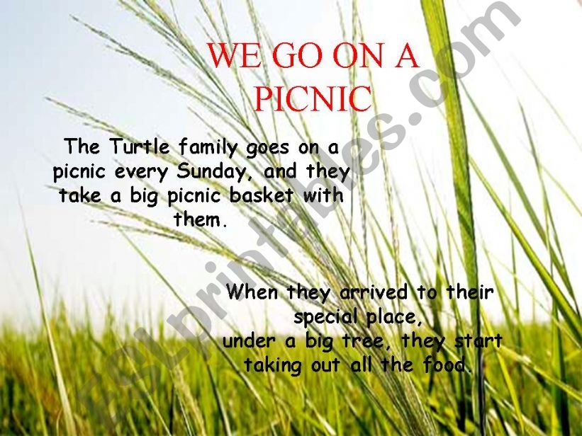 we go on a picnic story powerpoint