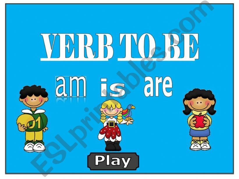 VERB TO BE - GAME powerpoint