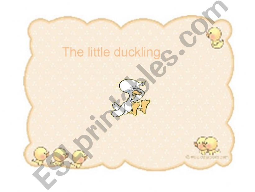 The little duckling story powerpoint