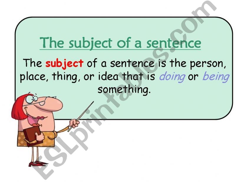 Subject & Predicate  powerpoint