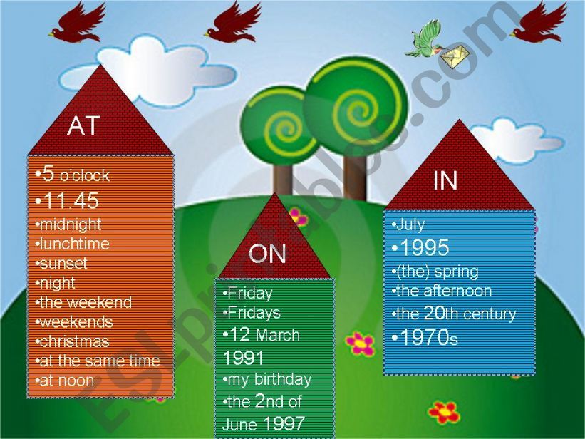 time prepositions(on-in-at) powerpoint