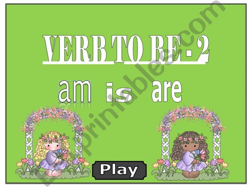 VERB TO BE -2 (GAME) powerpoint