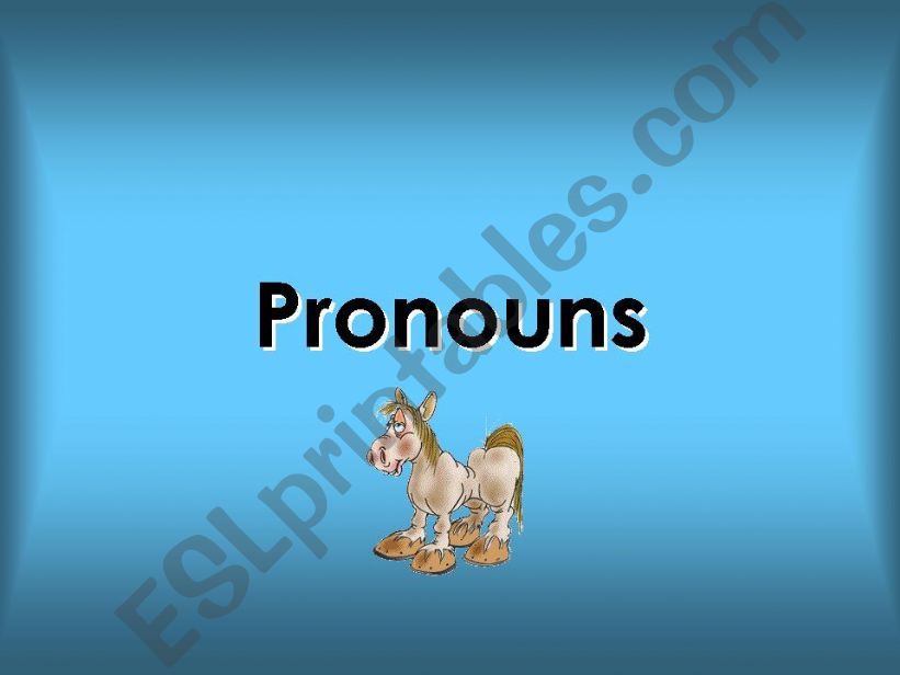 Pronouns powerpoint