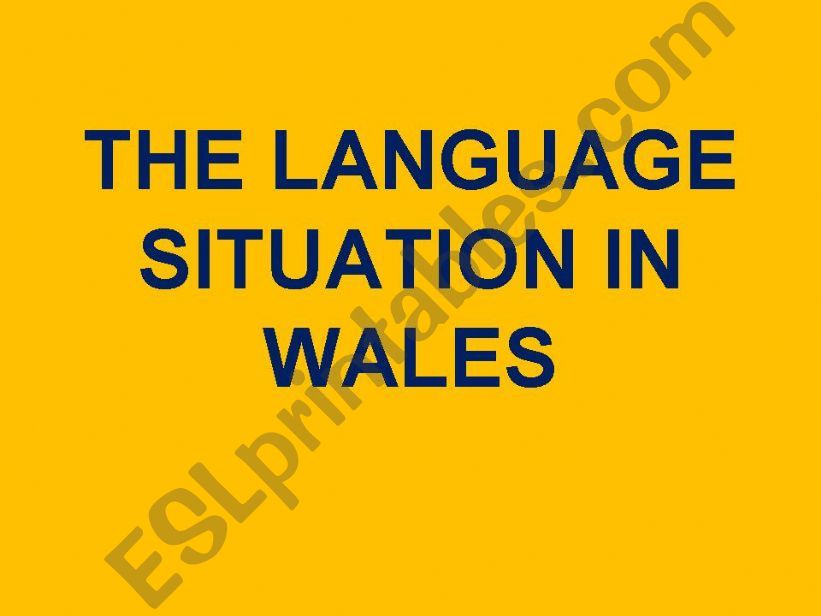 WELSH ENGLISH powerpoint