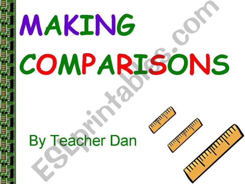 Comparatives and Superlatives powerpoint