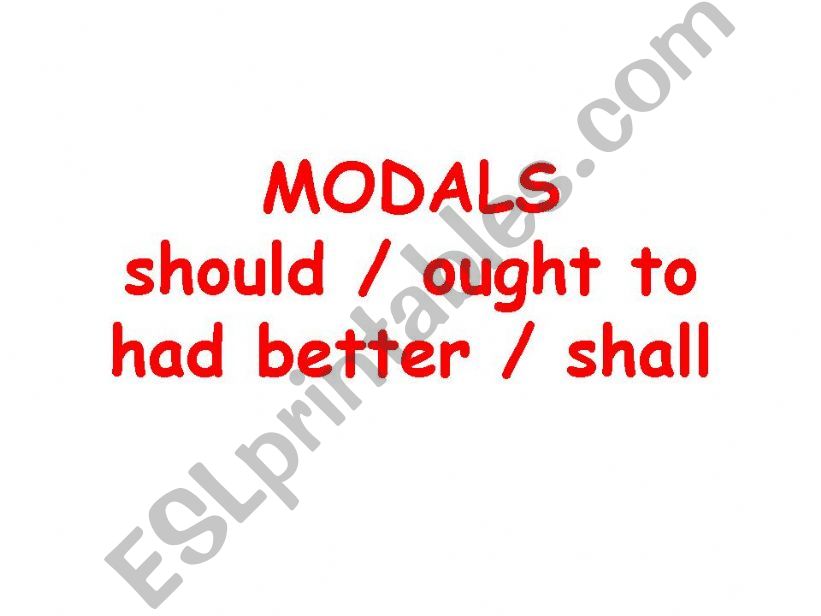 modals powerpoint