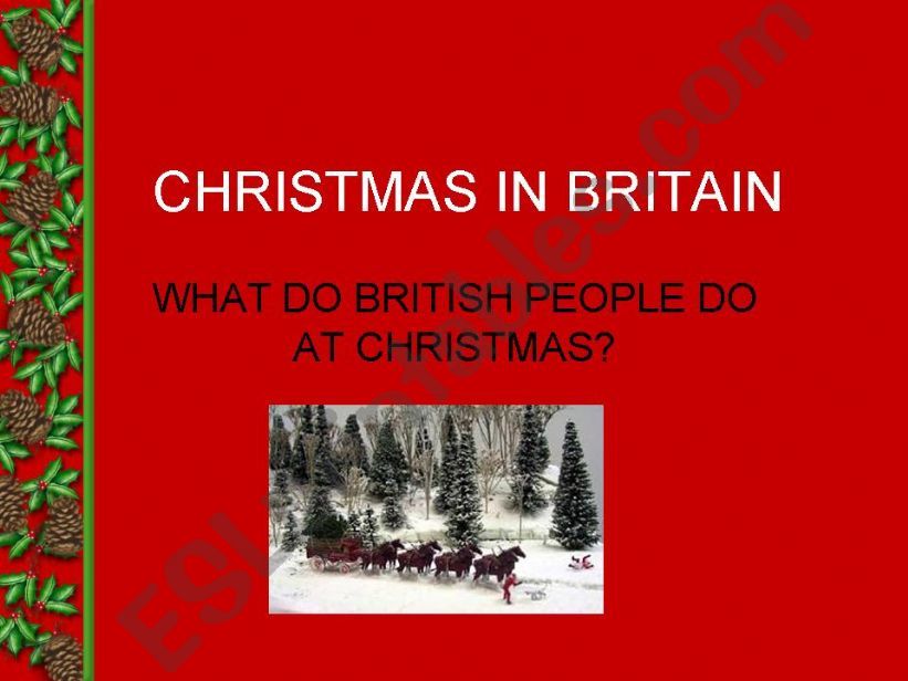 Christmas in Britain powerpoint