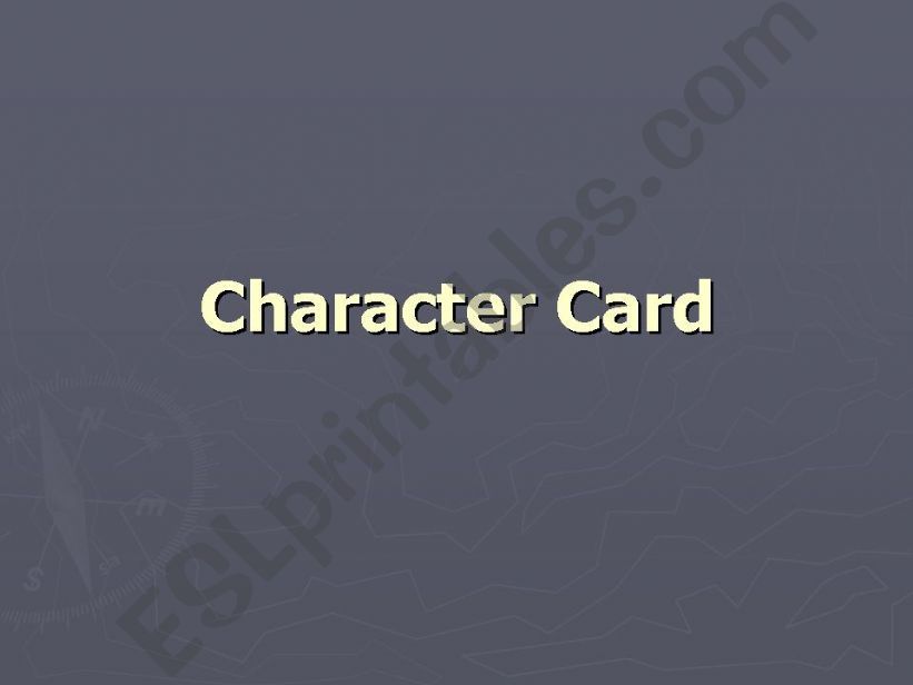 character card powerpoint