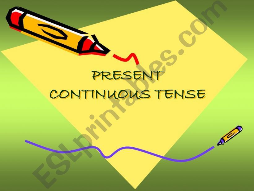 present continuous tense powerpoint